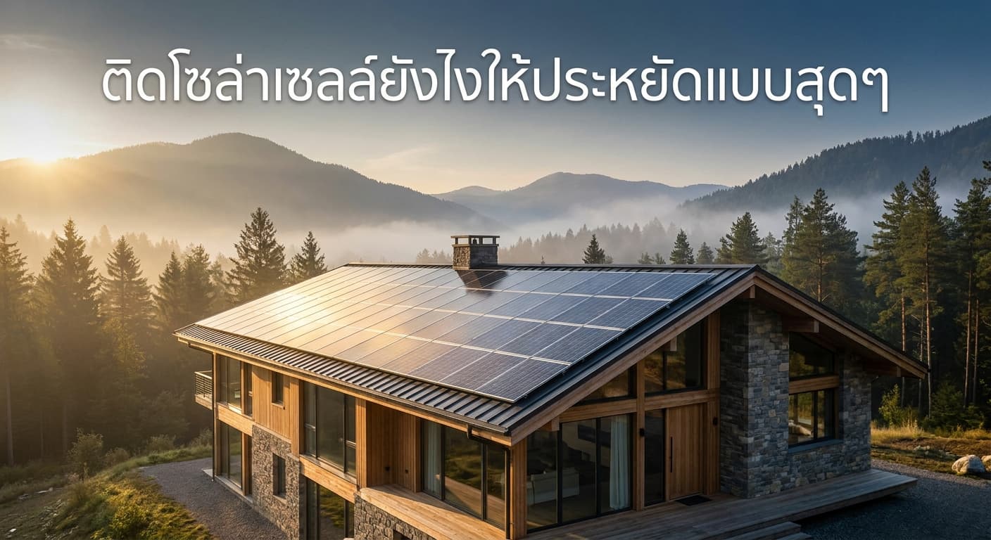 ติดโซล่าเซลล์ยังไงให้ประหยัดแบบสุดๆ เทคนิคลดค่าไฟรายเดือนกับ เอนีเทค โซล่าเซลล์เลย